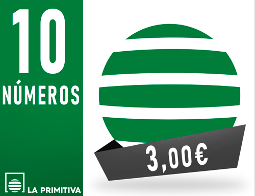 Primitiva - 10 n�meros asegurando 4 aciertos - 3,00 Euros