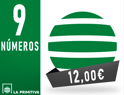 Primitiva - 9 n�meros asegurando 4 sobre 4 aciertos - 12,00 Euros