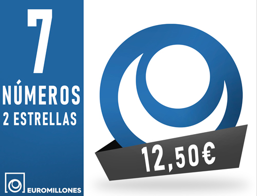 Euromillones - 7 n�m. 2 estr. asegurando 3 con 3 aciertos - 12,50 Euros